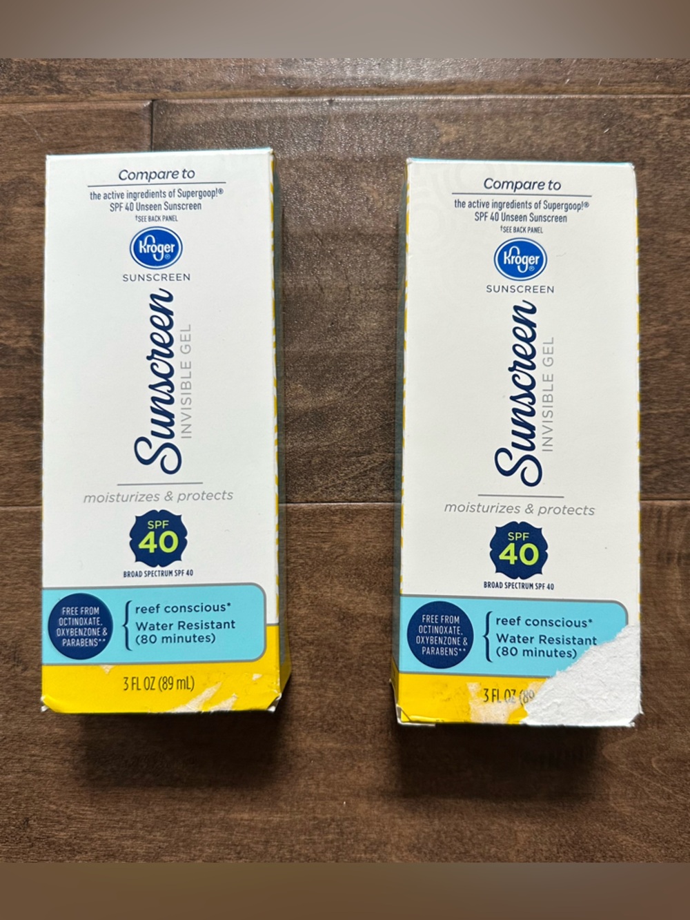 2x Discontinued Kroger Invisible Gel Sunscreen (compare to Supergoop Unseen)